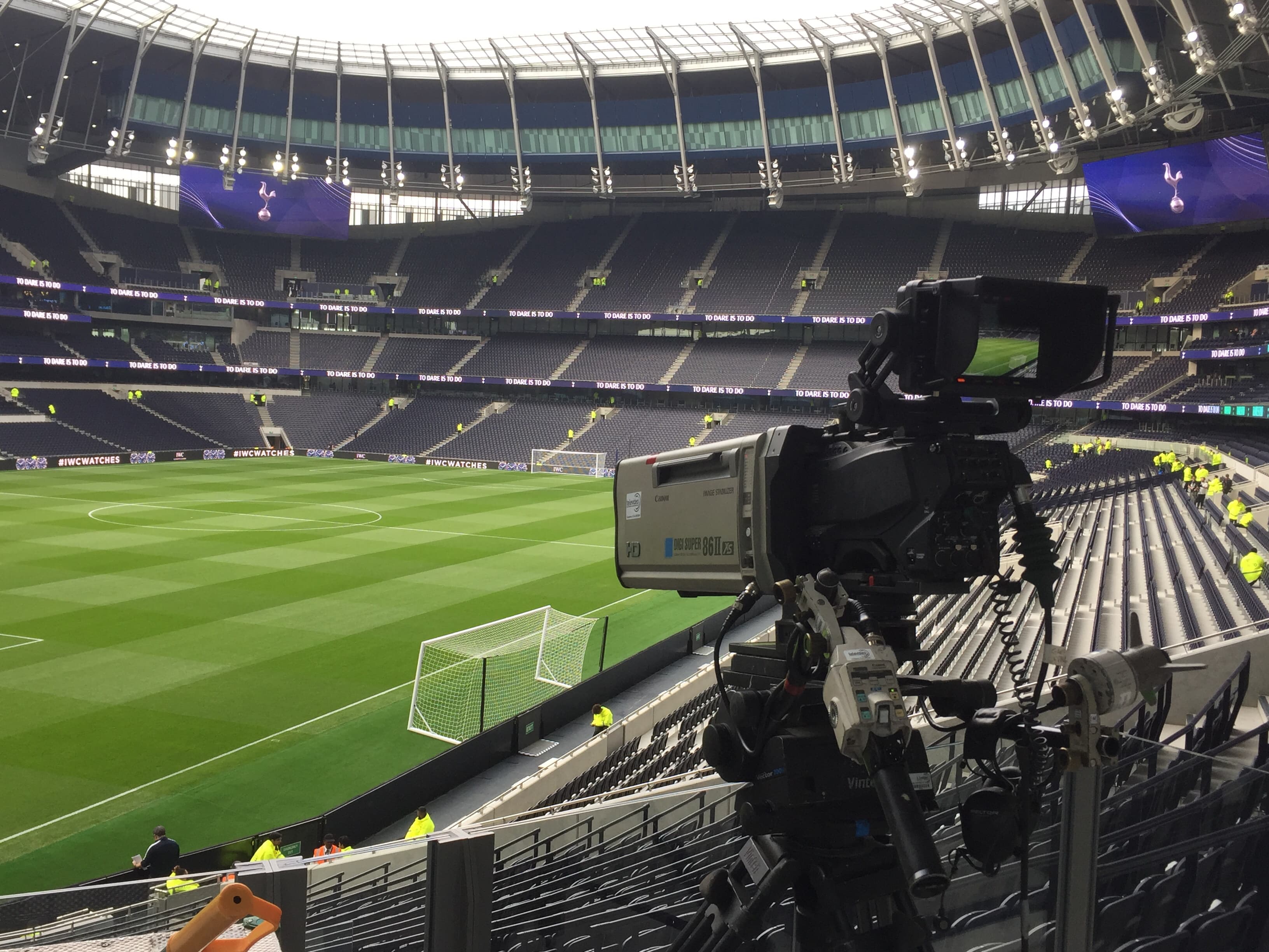 Tv Cameraman first game at spurs